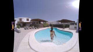 Tattooed & Topless in the Pool (VR Striptease) 4