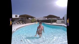 Tattooed & Topless in the Pool (VR Striptease) 6
