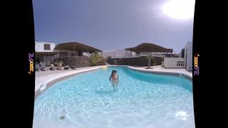 Tattooed & Topless in the Pool (VR Striptease) 8