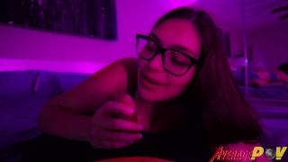 Chubby GF FitSid Sucks Cock in Pink Light with Facial 5