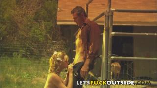 Lets Fuck outside - Country Couple Fuck outside in Public 8