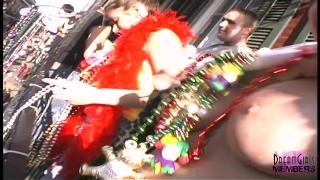 Big Tiity Freaks Earn Big Beads at Mardi Gras 8