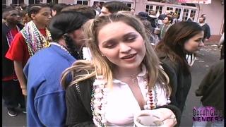 College Girls Show Real Tits for Beads at Mardi Gras 5