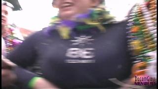 College Girls Show Real Tits for Beads at Mardi Gras 9