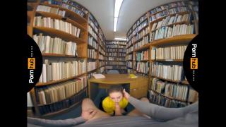 VR 180 - Laney Grey Rides will Pounder in the Library 4