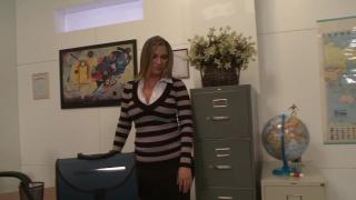 Horny Teacher Riding a Student's Big Cock in the Classroom during Examination 1
