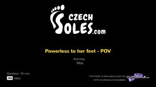 Powerless to her Feet (foot Worship, High Heels, Gypsy Feet, Big Feet, Czech Soles, Sexy Feet, Toes) 1