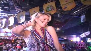 Masked Party Girls get Topless & Kiss at Mardi Gras 11