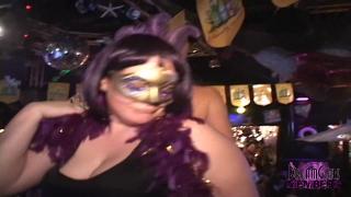 Masked Big Titty Girls Dance & Flash at Mardi Gras 3