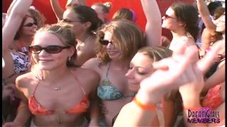 College Girls Show Tits & Pussy on Texas Beach 6