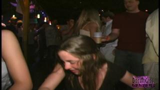 Upskirt Panties & Tit Flashing at College Bar 11