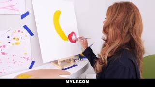 MYLF - artistic Mylf Seduces her Nude Male Model 6