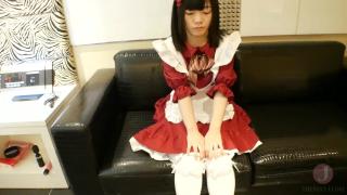Japanese Baby Face Girl Show Shamelessly Masturbating and Sucking Cock in Maid Costume 2
