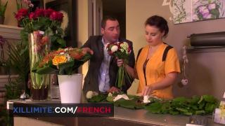 Nice Threesome with 2 French Girls in a Flower Shop 2