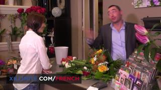 Nice Threesome with 2 French Girls in a Flower Shop 3