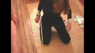 HOLLY BEAU IN JOGGING BOTTOMS & TOP BAREFOOT TIED ON FLOOR & BALLGAGGED 8