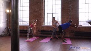 Fitness Rooms - Yves and Julia Parker take an Aerobics Class with Tasty Stacey 4