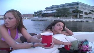 College Girls get Topless on my Boat at Sunset 10