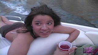 College Girls get Topless on my Boat at Sunset 5