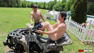 Hot Country Boys get Dirty and Fuck RAW on a 4-wheeler 2
