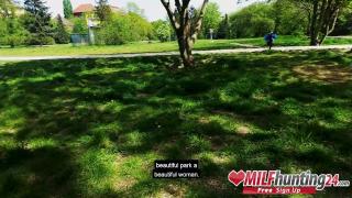 MILF Hunter Fucks Horny MILF Dirty Priscilla in the Park! Milfhunting24 3