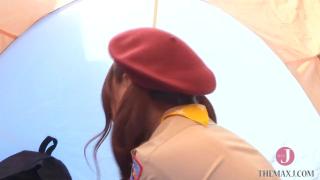 She is Wearing Cosplay of Boyscout, she Takes off her Clothes and Gets a Massage in Sexy Lingerie 1
