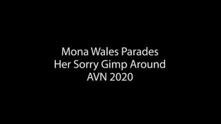Mona Wales Parades her sorry Gimp around AVN 2020 1