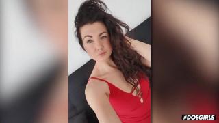 DoeGirls - Gia Ren Sexy Curly Spanish Cam Girl Intense Solo Masturbation Orgasms 3