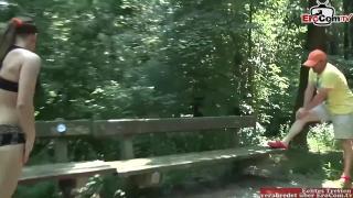 Young German Jogger Tempts another Jogger for Sex and Gets a Cumshot in the Face 1