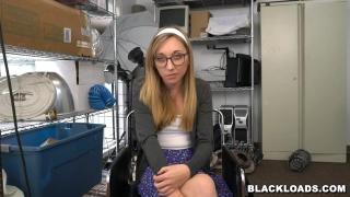 BLACK LOADS - White Girl Emma Haze Casting Video, taking Anal from BBC 1
