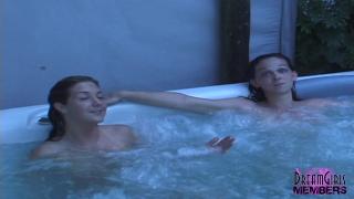 Home Video of these two Chicks Naked in my Hot Tub 8