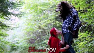 Blow me POV - little Red Hood Love Juicy Wolf Cock 5