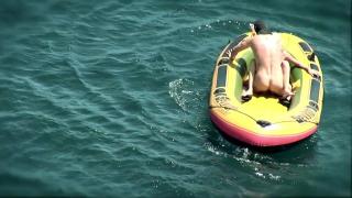 Teen Lost in an Open Ocean and Gets Rough Fucked on the Life Boat 2
