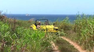 Two Big Booty Lesbian Teens Sucking and Liking each Other's Pussy in a Public Beach 1