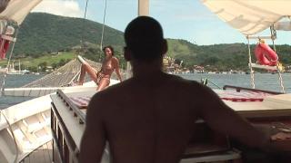 Big Virgin Ass Ebony Teen Gets Licked and Analed on the Boat by Sugar Daddy 1