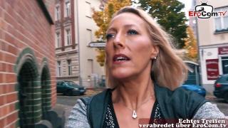 German Bi-milf with Sexy Tits Picks up Young German Blonde at Street Casting 2
