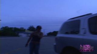 Group of Party Girls Flash Atop a Highway Billboard 7