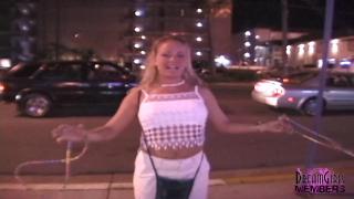 Myrtle Beach Street Flashing with three Wild Girls 8