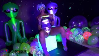 Adriana Maya Blows to Pop in Outer Space - Balloon Boxxx 4