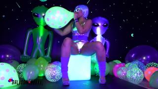 Adriana Maya Blows to Pop in Outer Space - Balloon Boxxx
