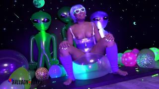 Adriana Maya Humps Balloons & Aliens in Outer Space - Balloon Boxxx 9