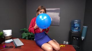 Office Slut Hazel Heart Blows to Pop and Fucks on your Break - Balloon Boxxx 6