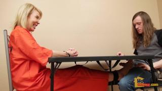 Conjugal FootJob with MILF Prisoner Erica Lauren 5