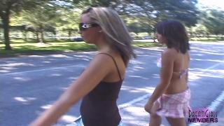 Crazy Risky Public Nudity with two Midwestern Hotties 11