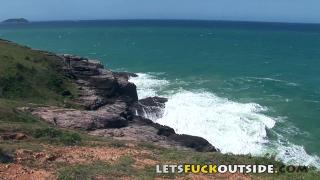 Let's Fuck outside - Anetta Keys & Tarra White Lesbian Makeout by the Sea 3