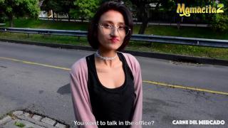 CarneDelMercado - Luna Castillo Nerdy Latina Colombiana Picked up by Casting Agent - MAMACITAZ 4