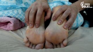 Wendy's Cold Tiny Feet in need of Attention (small Feet, Bare Feet, Close up Feet, Feet in Bed,toes) 11