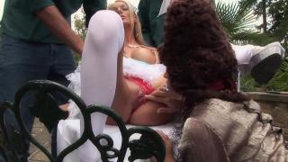 Blonde Spoiled Gets Banged by Gardeners 2