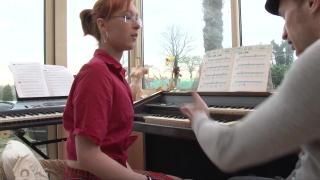 Busty White with Virgin Ass Gets Analed during her Piano Lesson 4