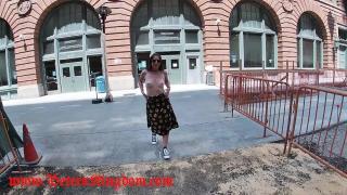 Latina Lucy Sunflower Public Flashing and Creampie 1